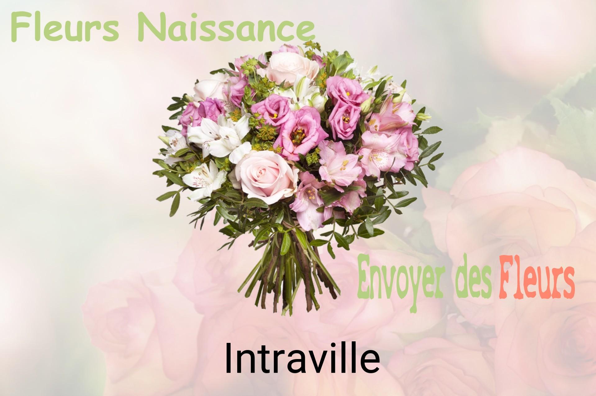 Bouquet de fleurs de naissance livré à Intraville